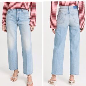 MOTHER the Rambler Zip Ankle Fray 28